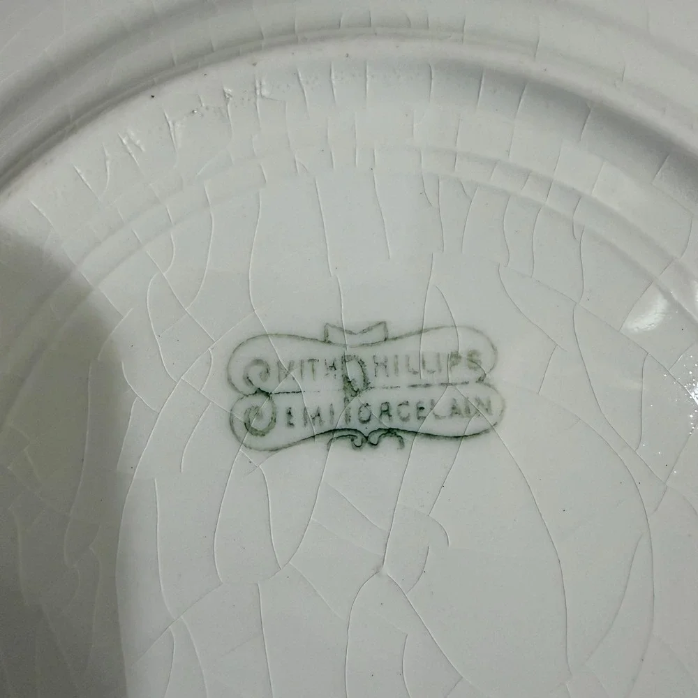 4 Antique Smith Phillips Salad Plate 8